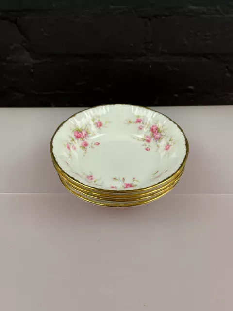 4 x Royal Albert Paragon Victoriana Rose Fruit Bowls 5.5" Wide Set