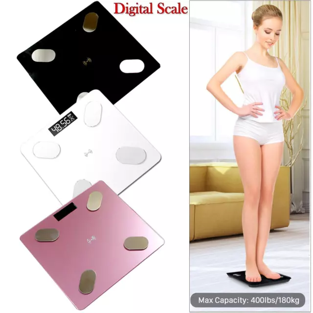 Bathroom Scales Digital 180KG Body Weight Scale LCD Weighing Scales Electronic