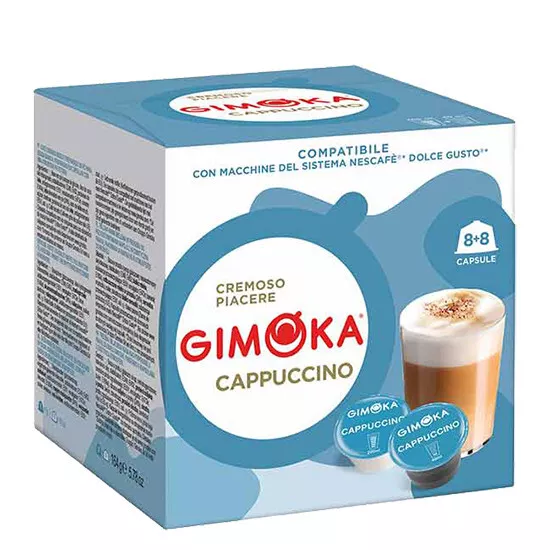 64 Capsule Compatible Nescafe' Dolce Gusto Gimoka Cappuccino Café' et Lait