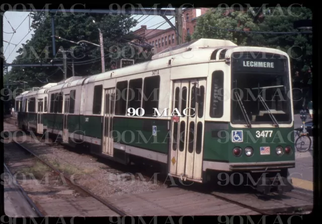 MBTA. BOEING LRV TROLLEY #3477. Boston (MA). Original Slide 2006.