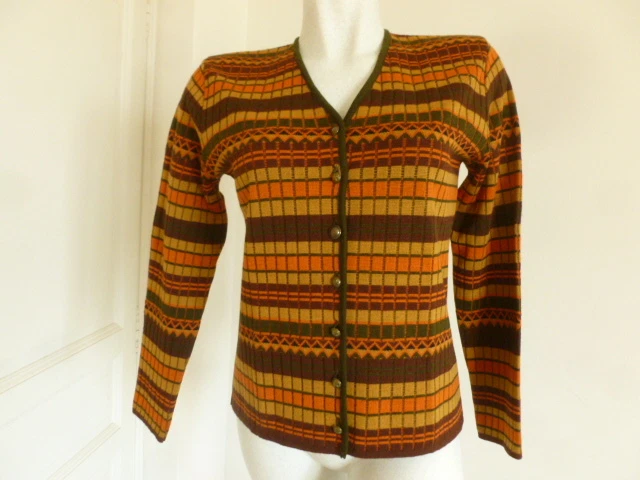 GILET NEUF ÉCRU à torsades Maillstory taille 40 boutons habillés EUR 37,00 - FR