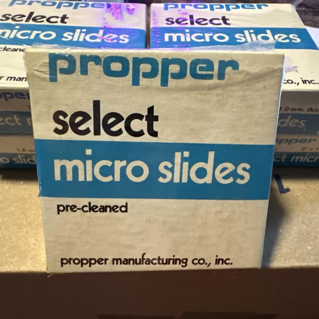 Propper MICROSCOPE SLIDES Vintage Glass 1.0 mm thick