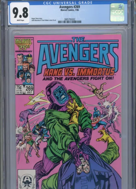 Avengers #269 Mt 9.8 Cgc White Pages Stern Story Buscema Cover And Art