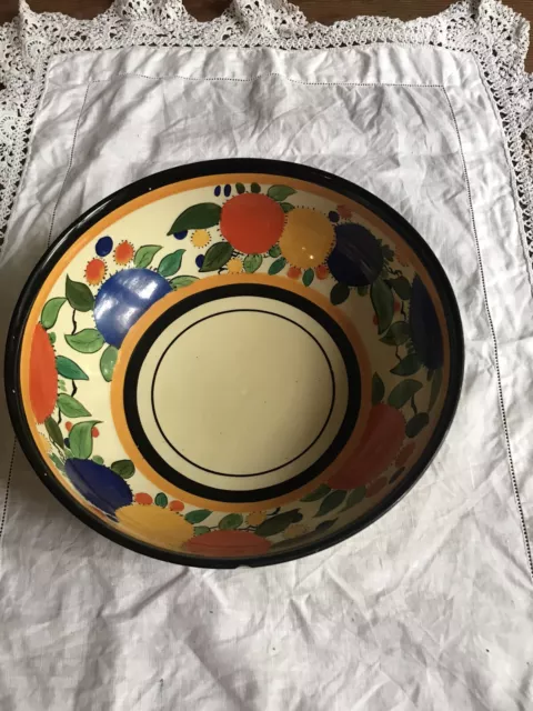 Gorgeous Art Deco Bowl in the style of Clarice Cliff af