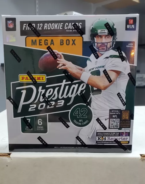 🏈 2023 PANINI Prestige NFL Trading Cards MEGA Box (Factory Sealed) 44.