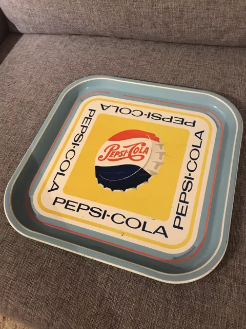 🔺Vassoio INSEGNA  PEPSI COLA TABELLA EMAILLEE ARREDO PLAQUE COCA VINTAGE enamel