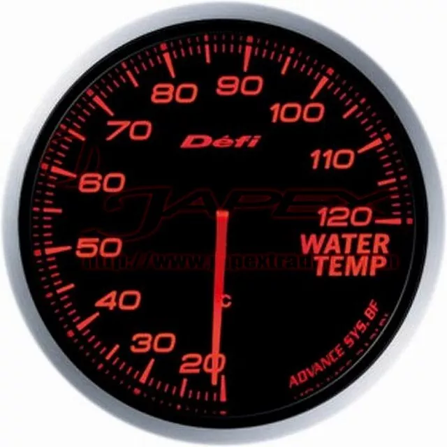 DEFI Link Gauge ADVANCE BF Water Temperature Amber Red Face 60mm DF10502