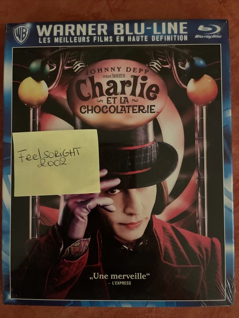 CHARLIE ET LA CHOCOLATERIE BLU-RAY TIM BURTON Johnny Depp NEUF sous