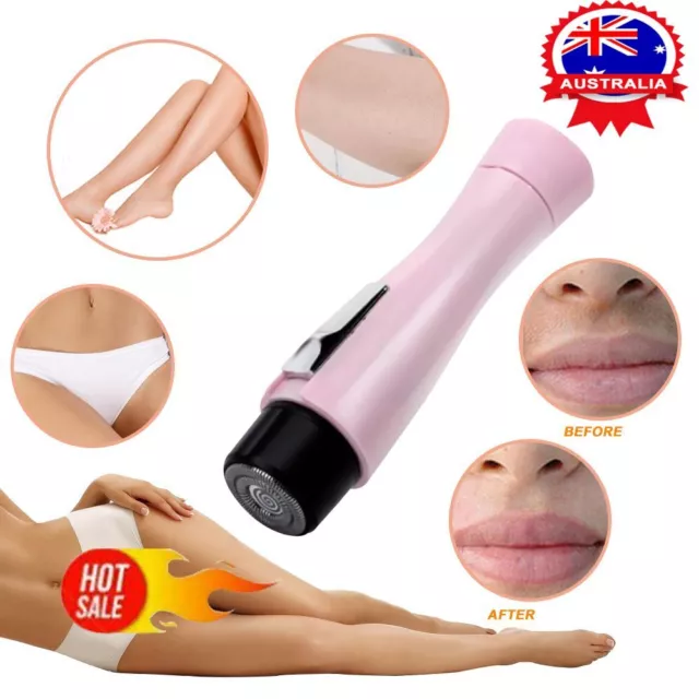 Women Facial Electric Shaver Hair Remover Trimmer Body Face Leg Bikini Armpit CZ