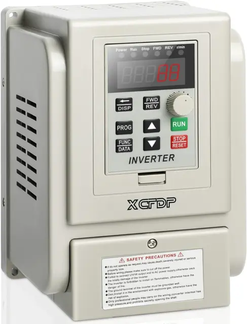 XCFDP AC 220V/2.2kw 3HP Variable Frequency Drive 12A VFD Inverter Single Phase t