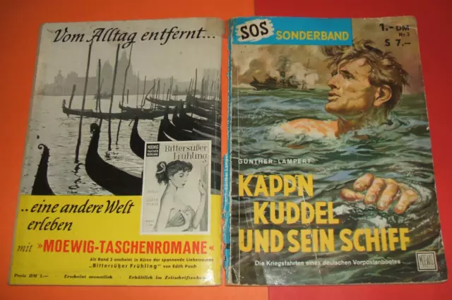 SOS -Schicksale Deutscher Schiffe Konvolut - 1 SB +4 Einzelhefte Moewig 2
