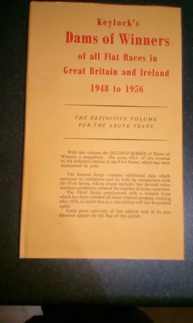 Keylock's Dams of Winners of all flat races in Great Britain  Ireland 1948  1956