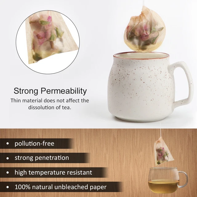 Strong Penetration Tea Bag Drawstring Unbleached Disposable Filter Paper
