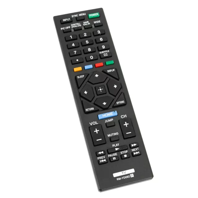 New Replaced Remote for Sony TV KDL-40R380B KDL-32R330B KDL-40R350B KDL-32R300B