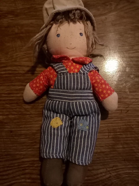 Vintage 1970s Knickerbocker Robby Holly Hobbies Brother Rag Doll  9”