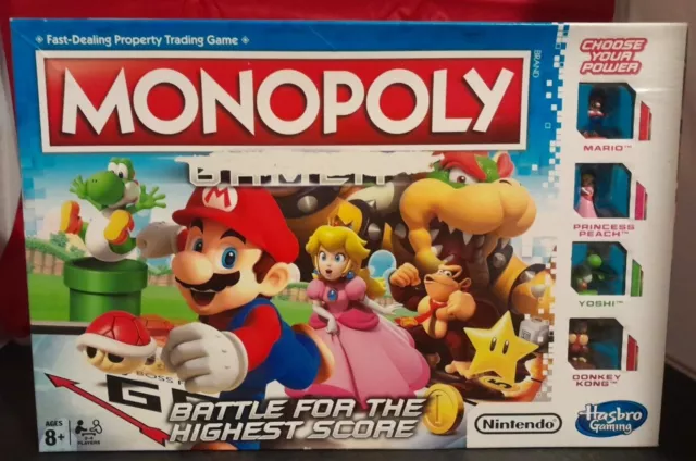 Monopoly Gamer Nintendo Mario Bros Edition Board Game Hasbro 2017