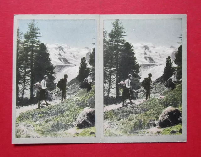 Cavenders Pair 1931 Vintage Very Scarce Coloured  Stereoscope Cards  15 L - 15 R