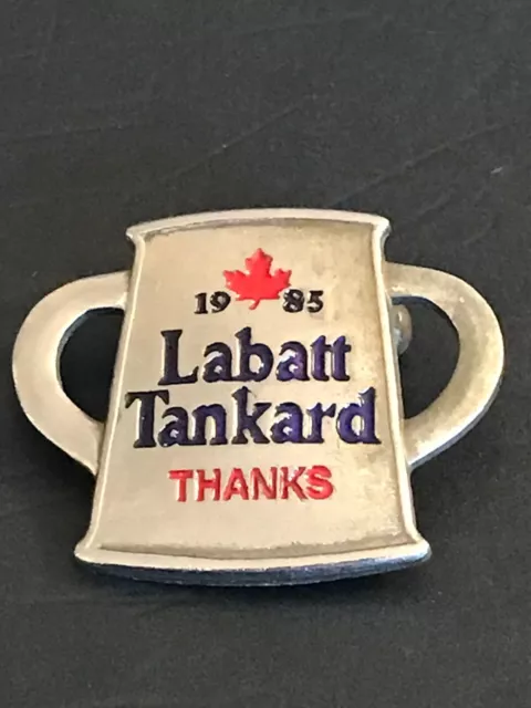 Curling Pin Labatt Tankard 1985 Thanks