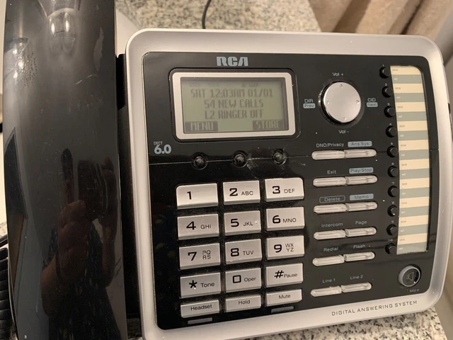 RCA Telefield 25255RE2 2-Line Phone/Answering Machine and DECT 6.0 handset
