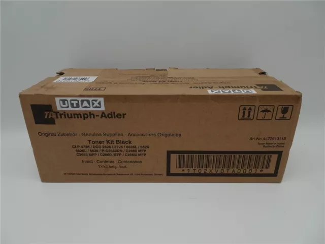 Original Triumph Adler Toner 4472610115 black CLP 4726 DCC 6626 C2660MFP in OVP