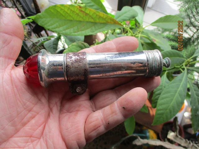 Ancien Feu Arrière De Vélo - Pour Vélo Rétro Ou De Ville - État Correct