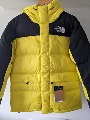 Size Small Brand New Men's Northface TNF Himalayan Down Parka Jacket Yellow Coat