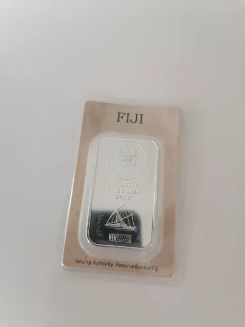 1 mal 100 Gramm Silberbarren Münzbarren Fiji Heraeus wie degussa 100g / 1 Stück