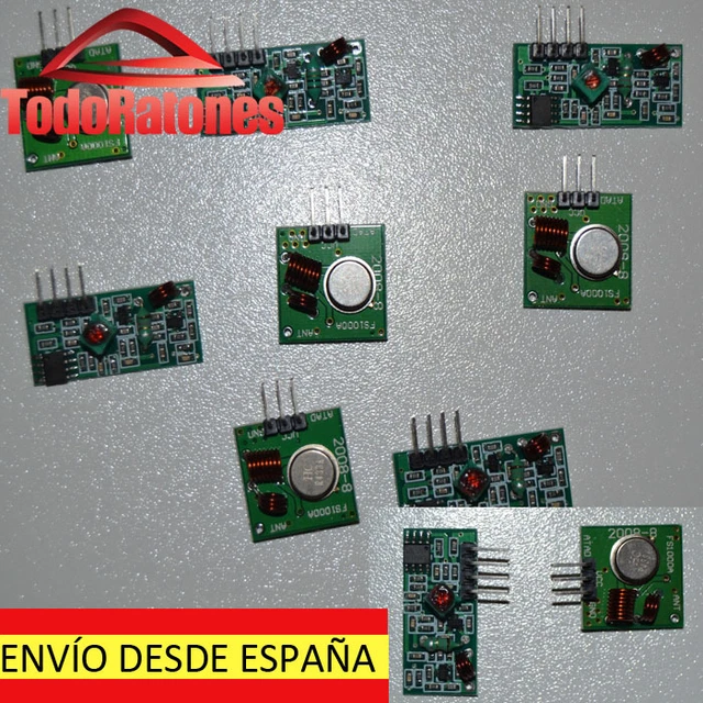 MODULO SENSOR ARDUINO wifi 433 MHZ para proyectos raspberry pi 2 ...