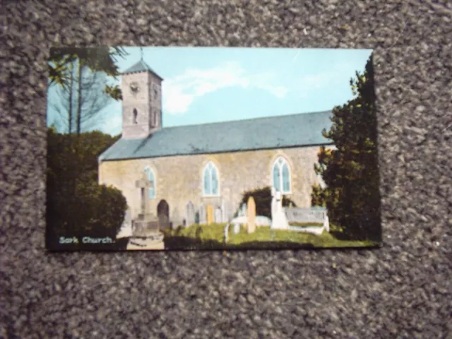 Postcard Sark Church Channel Islands