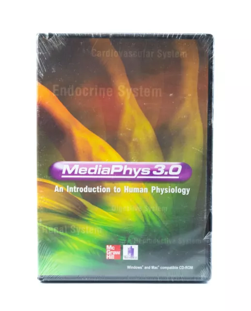 Mediaphys 3.0 CD ROM Introduction to Human Physiology Mac & PC McGraw Hill NEW