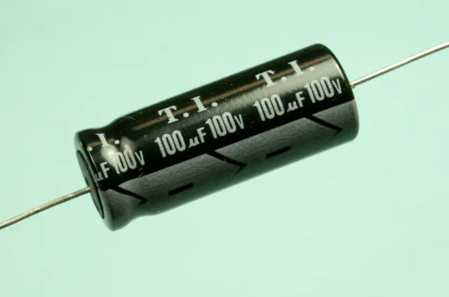 8pcs Tecate 100uF 100v 105c Axial Condensateur Électrolytique 10mm X 25mm
