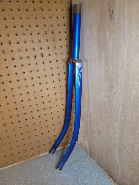 Vintage Schwinn 26 1 3/8” Lightweight Bicycle Fork Blue Collegiate Varsity Racer