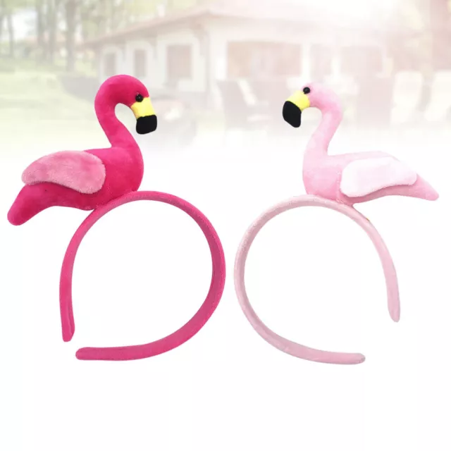 2 Pcs Flamingo Party Bags Filler Christmas Hair Accessories Cute