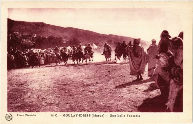 CPA AK MAROC MOULAY-IDRISS - Une belle Fantasia (219051)