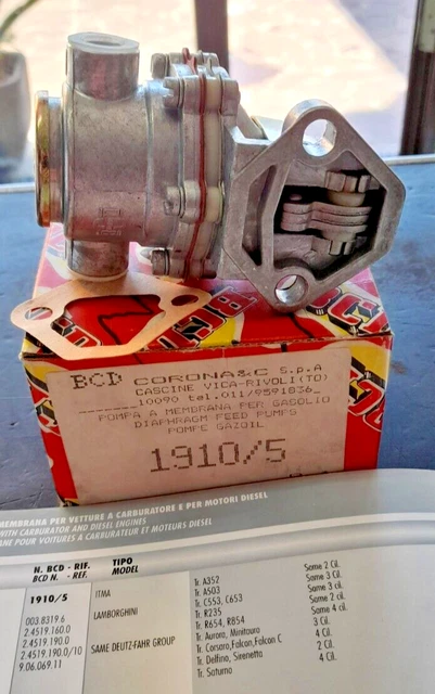 Pompe Hydraulique 12 V Lamborghini | Pompe D'alimentation &agrave; Membranes 0.003.8319.6 Pompe Bassin