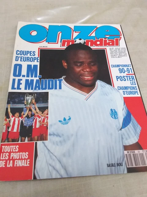 FOOTBALL ONZE MONDIAL N°29 FINALE COUPE EUROPE 1991 OM