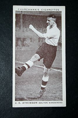 Bolton Wanderers Atkinson anni 1930 vintage football foto cartolina HB24 