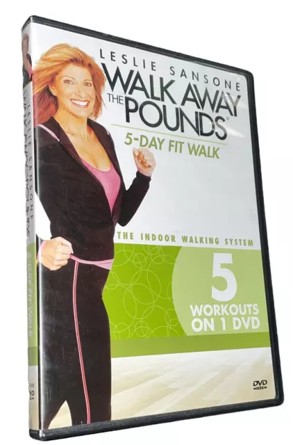 Leslie Sansone DVD Walk Away Pounds 5 Day Fit Exercise Workout Indoor Cardio