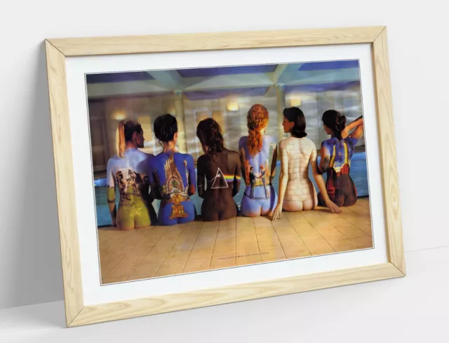 Pink Floyd Painted Back Catalogue -Art Framed Poster Picture Print Artwork-