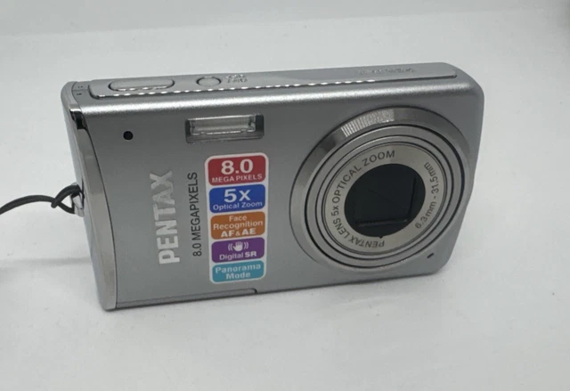 PENTAX OPTIO M50 Compact Digital Camera Silver Untested