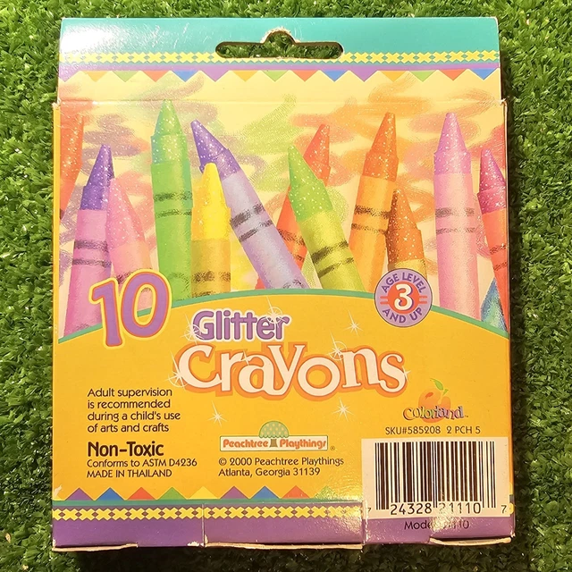 VINTAGE NIB 2000 Colorland Glitter Crayons- 10 Pack, Non-Toxic £10.72 ...