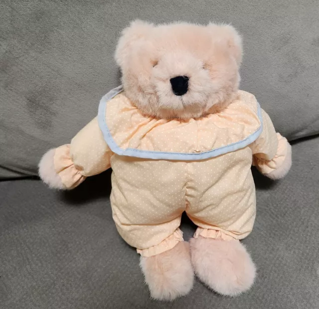 VTG Peaches 1989 North American Bear Co. 14” Plush Nylon "Parachute" Material