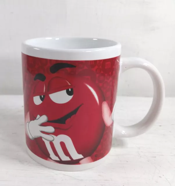 M&Ms Yellow Peanut & Red Plain ceramic coffee MUG by Mars