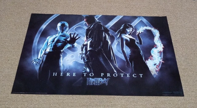 Hellboy Store Display Poster Sign 36" X 25" Authentic