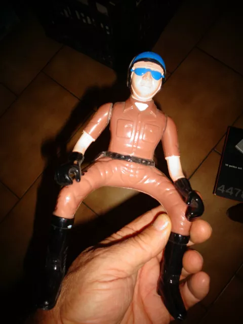 pour Ancienne Moto Radiocommandée ou a friction :  Motard Policier U.S