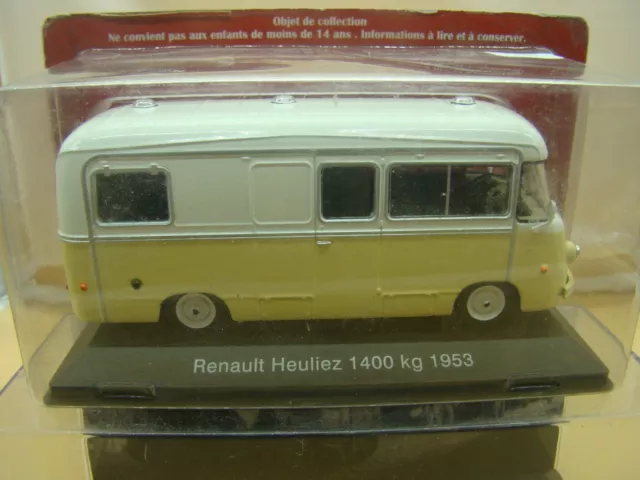 CAMPING CAR RENAULT HEULIEZ 1400KGS 1953 1/43éme IXO Neuf Boite d'Origine