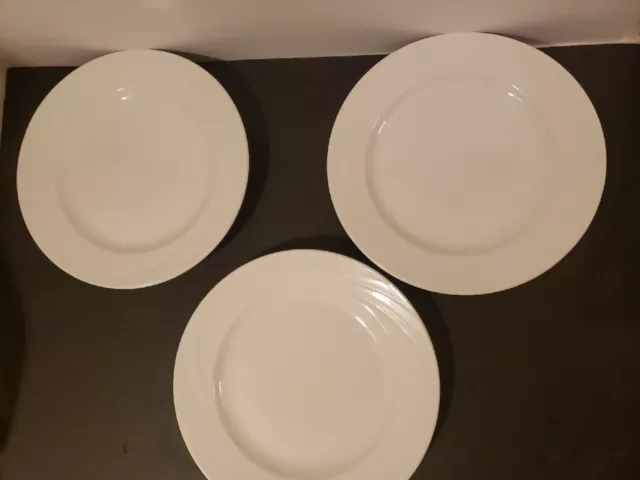 YANCO China "AD-109" Heavy Melamine Restaurant White 11" Dinner Plates Set Of 4