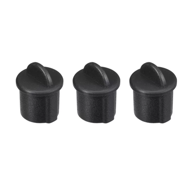 Cubierta de tapón antipolvo para BNC de silicona para Enchufe hembra Negro 10uds 3