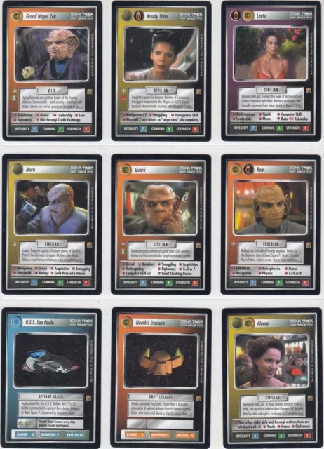 Star Trek Rules of Acquisition CCG TCG Rare Card Selection