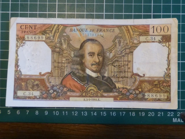 Les billets de 100 francs français